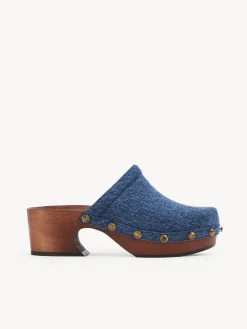 Denim-Chloé Sabots Aurna Denim