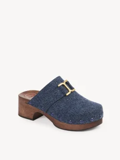 Denim-Chloé Sabots Marcie Denim