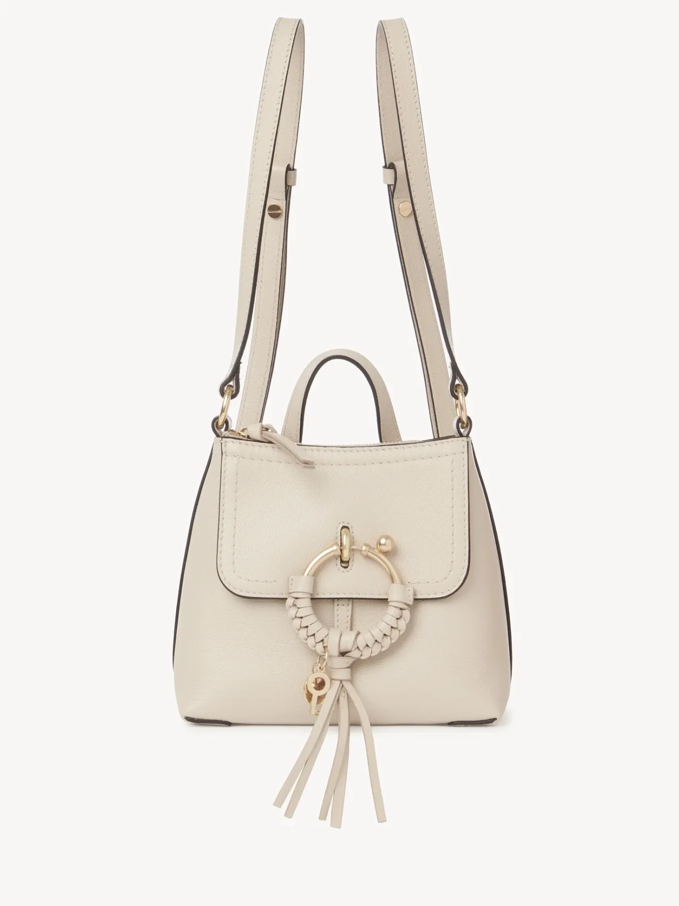 Sacs À Dos-Chloé Sac A Dos Joan Cement Beige