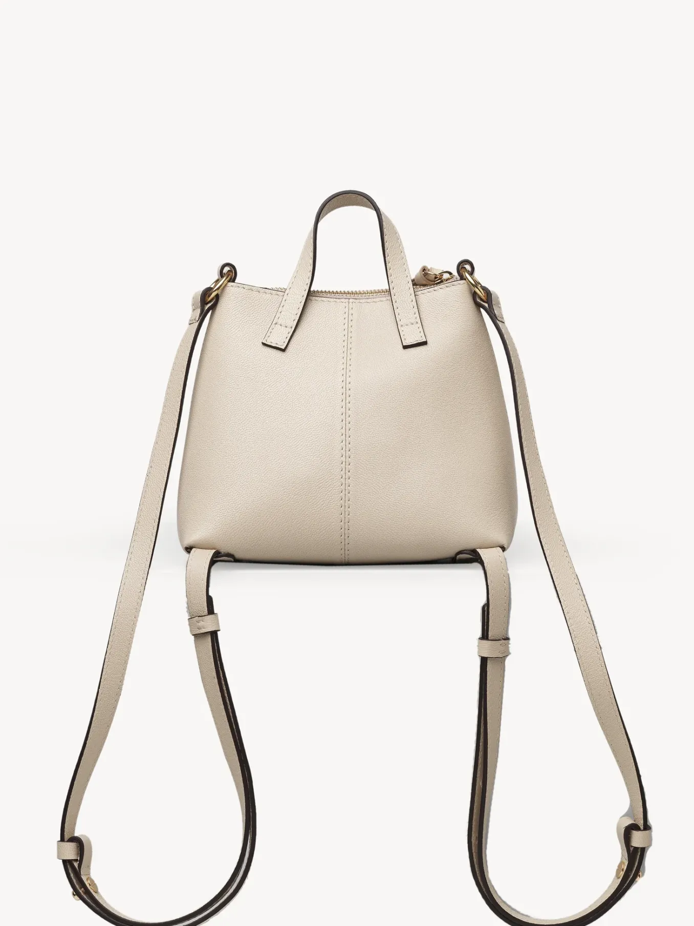 Sacs À Dos-Chloé Sac A Dos Joan Cement Beige