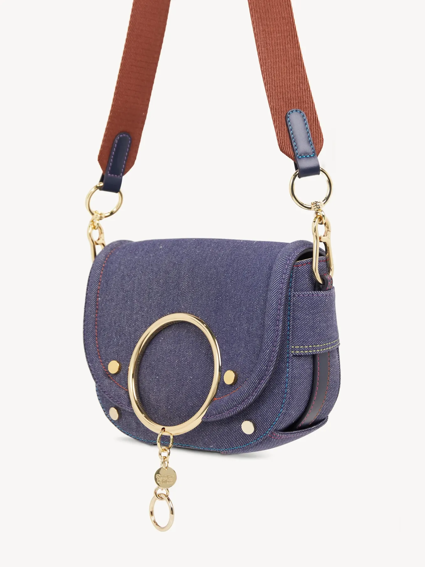 Sacs Porté Épaule-Chloé Sac Bandoulière Mara Denim