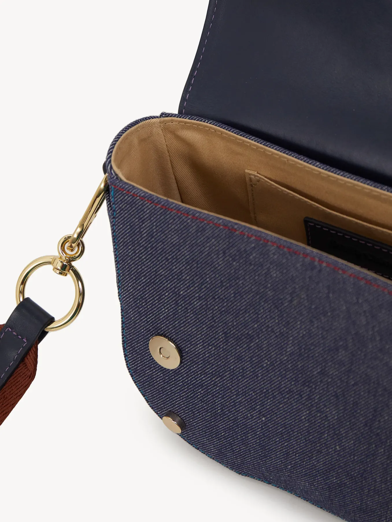 Sacs Porté Épaule-Chloé Sac Bandoulière Mara Denim