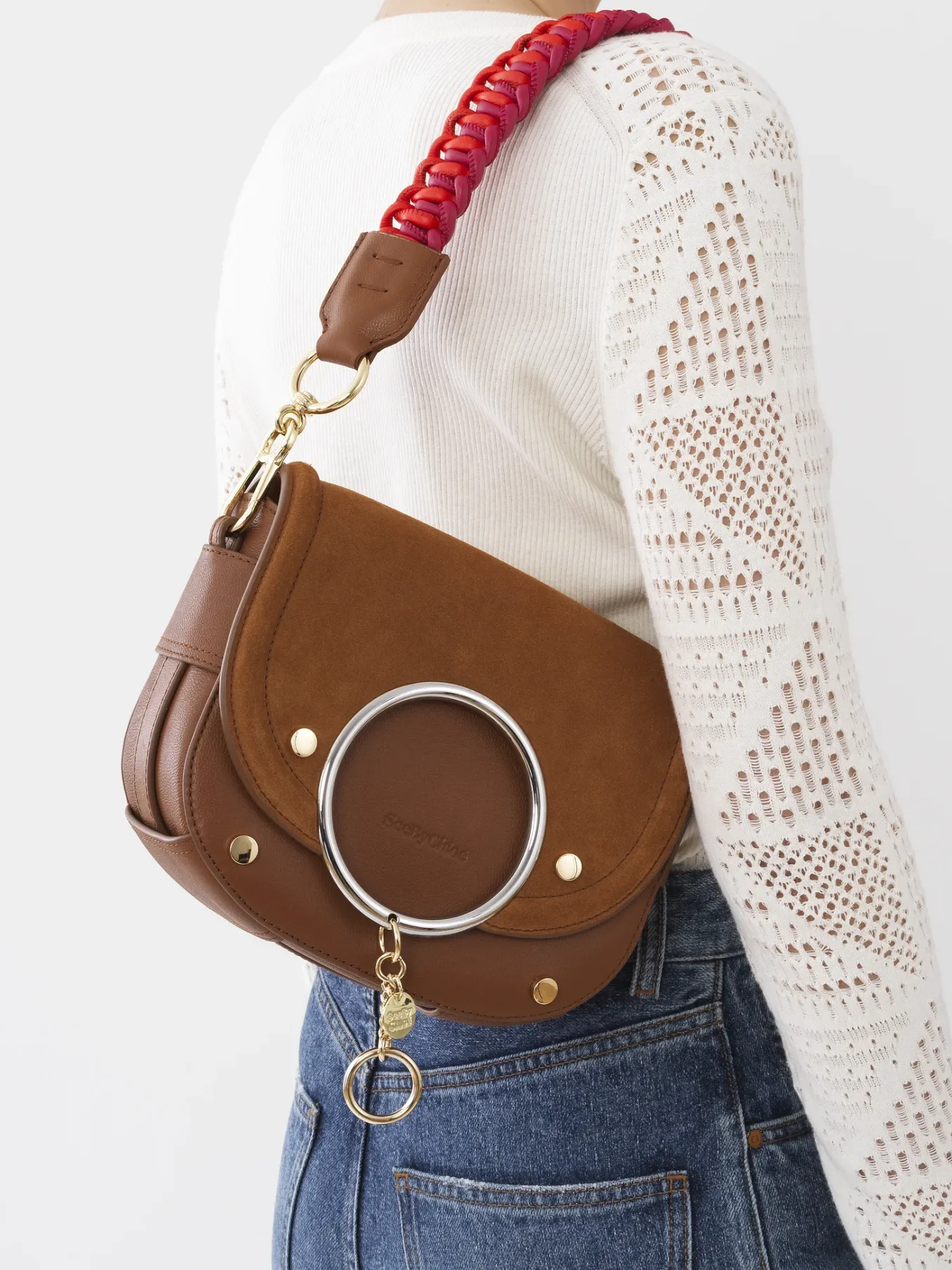 Sacs Porté Épaule-Chloé Sac Bandoulière Mara Caramello