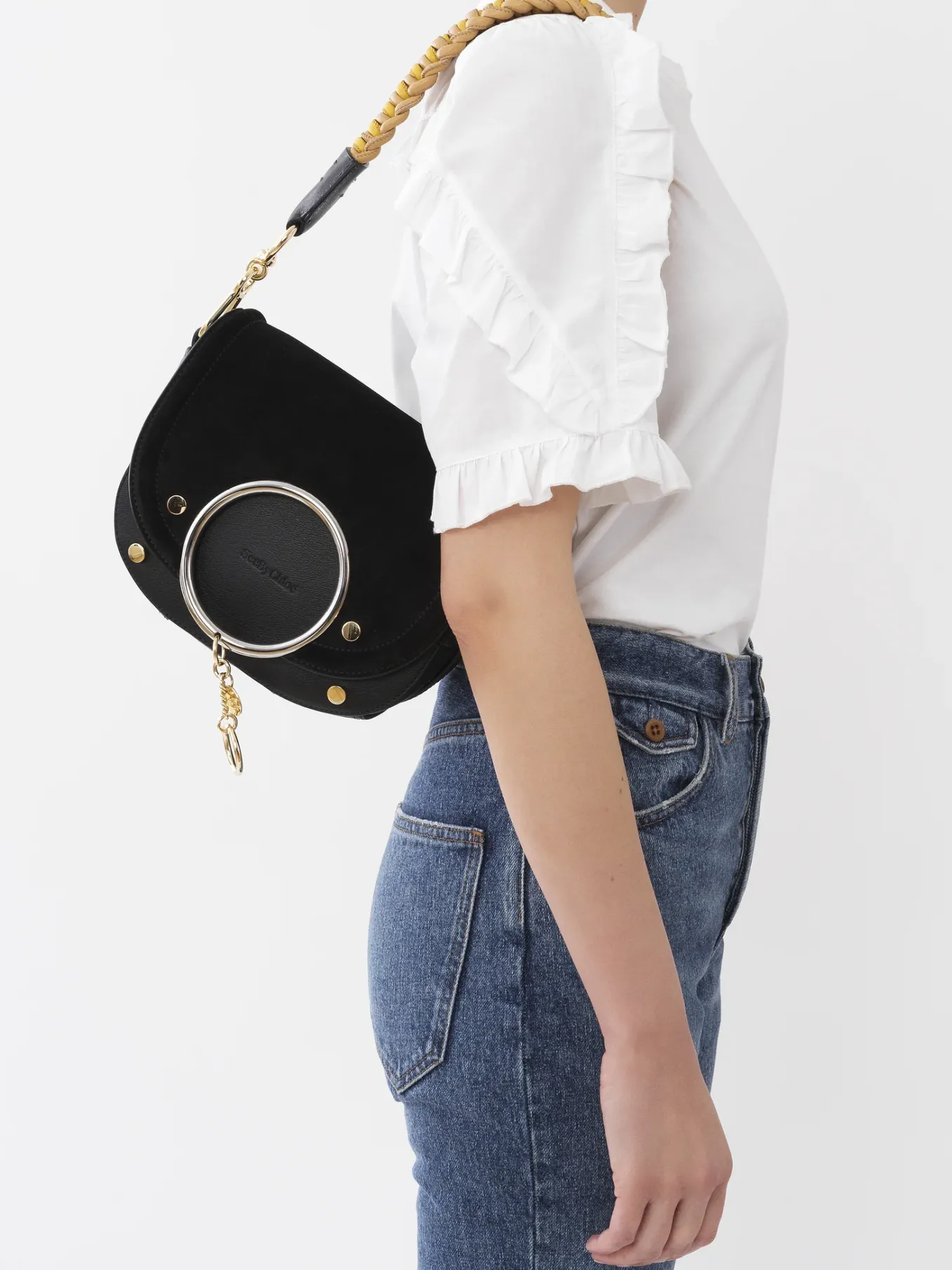 Sacs Porté Épaule-Chloé Sac Bandoulière Mara Noir