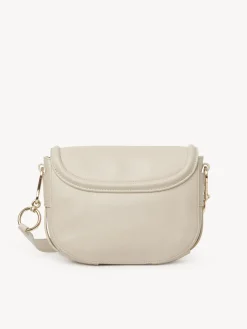Sacs Porté Épaule-Chloé Sac Bandoulière Mara Cement Beige