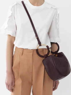 Sacs À Bandoulière-Chloé Sac Bracelet Hana Full Violine