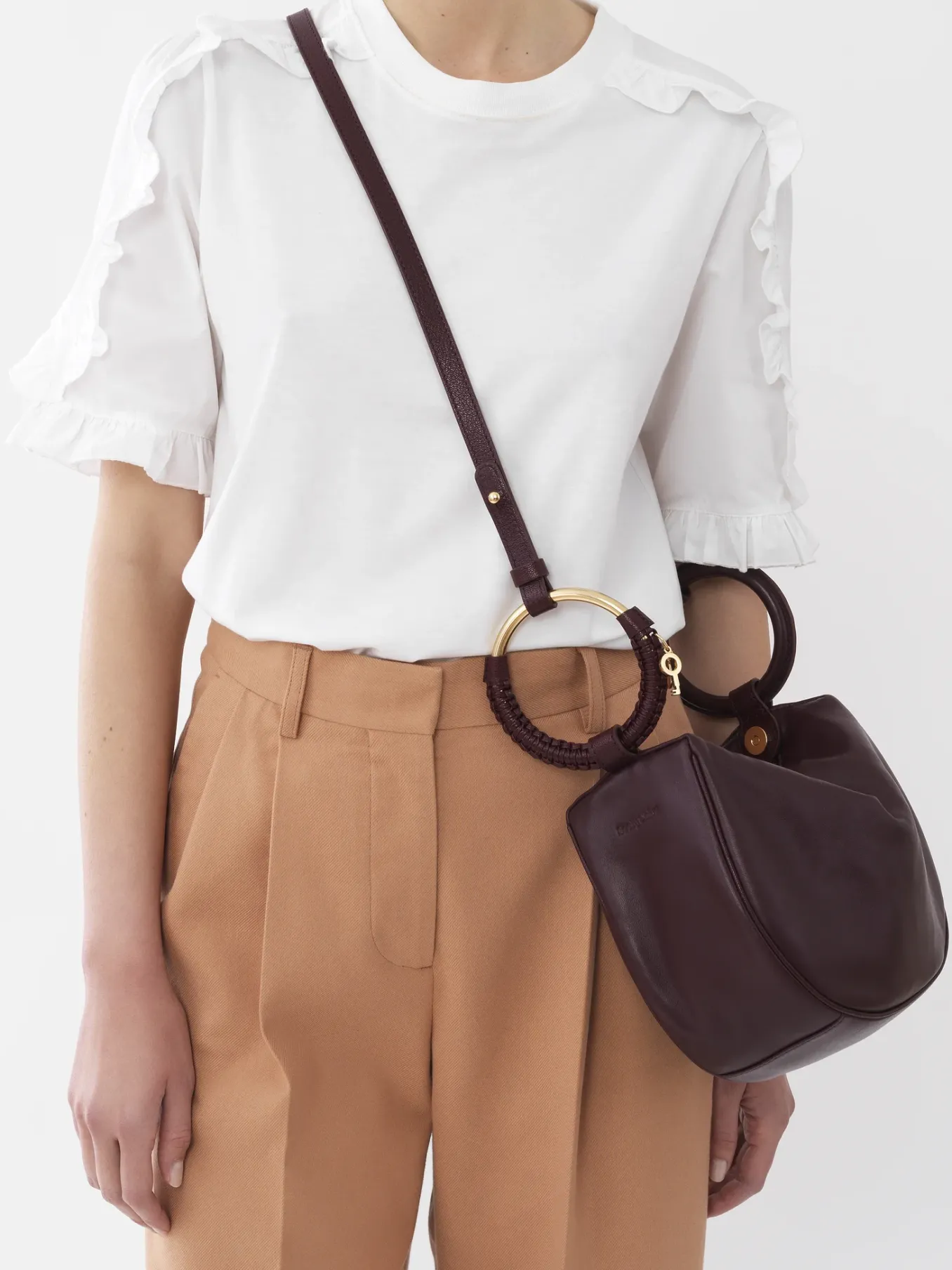 Sacs À Bandoulière-Chloé Sac Bracelet Hana Full Violine