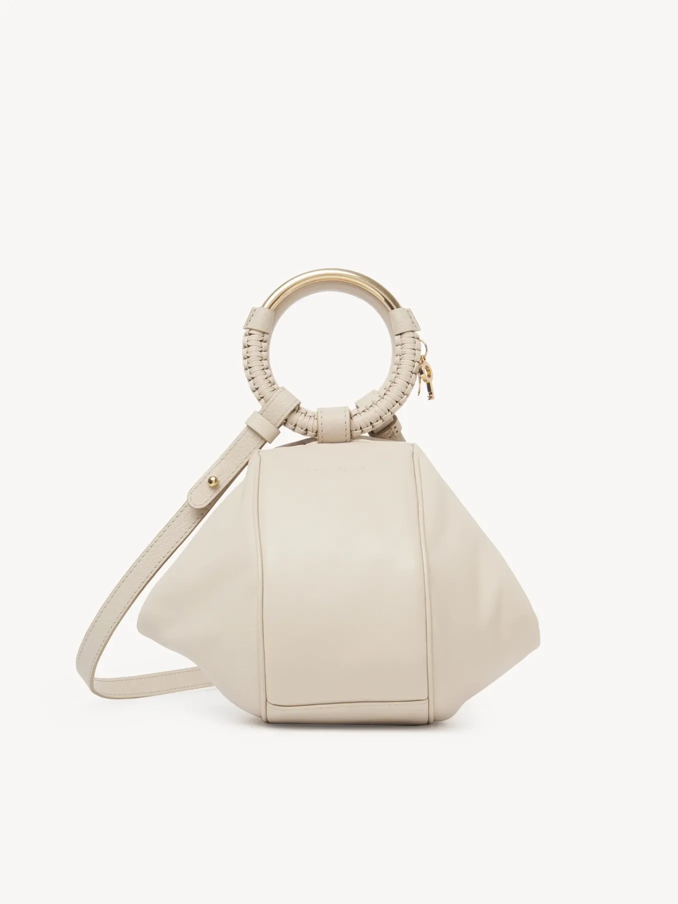 Sacs À Bandoulière-Chloé Sac Bracelet Hana Cement Beige