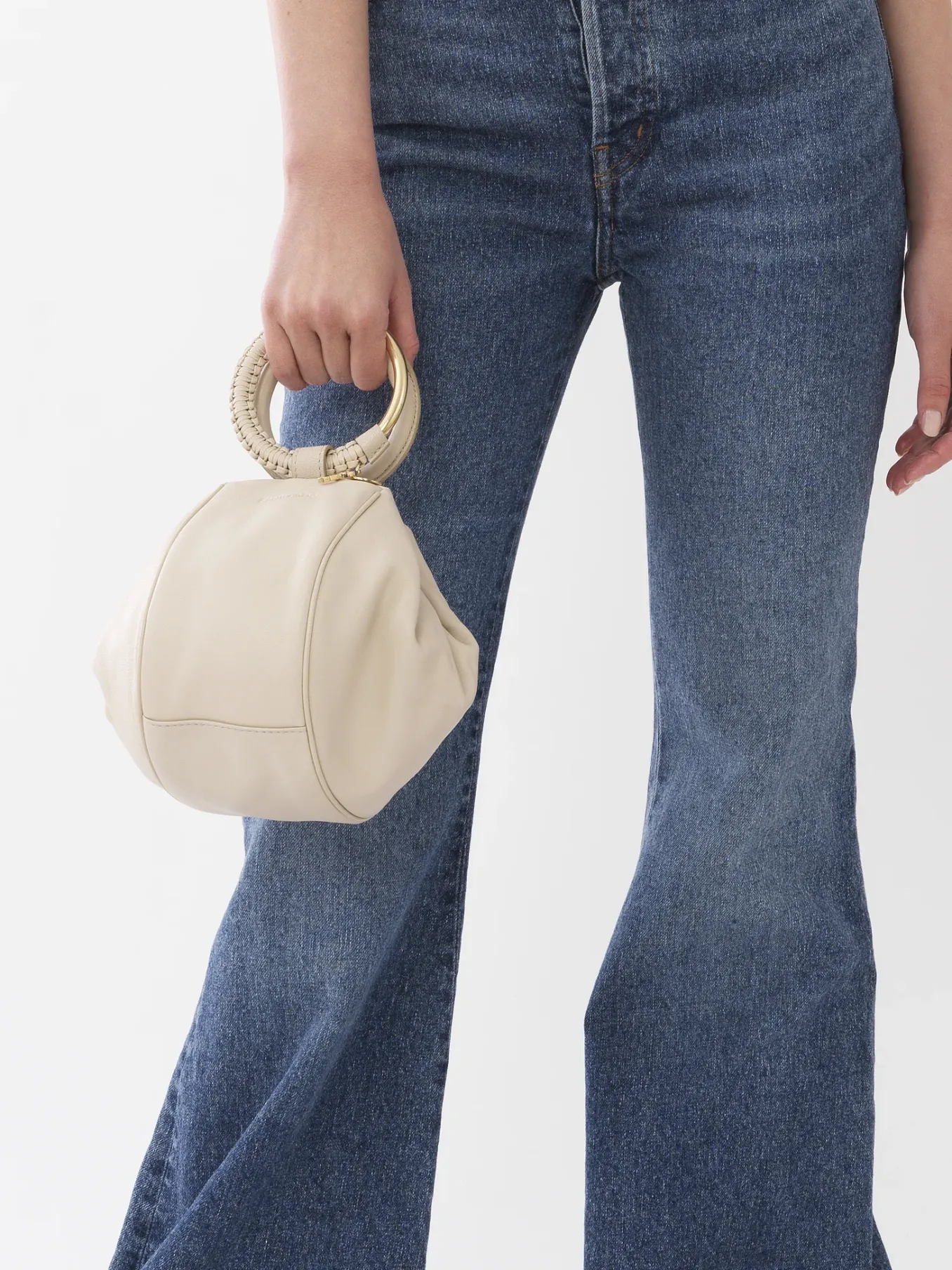 Sacs À Bandoulière-Chloé Sac Bracelet Hana Cement Beige