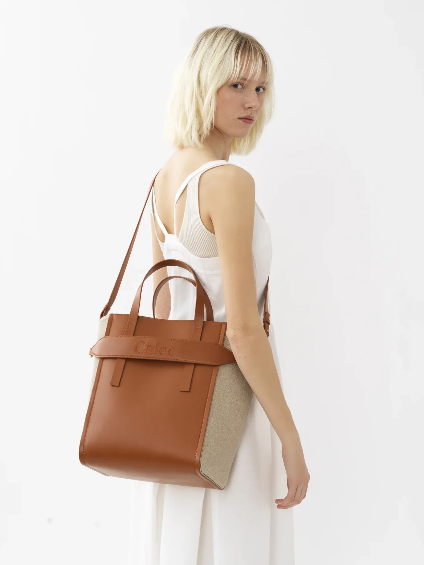 Sacs Cabas-Chloé Sac Cabas Chloe Sense Caramel