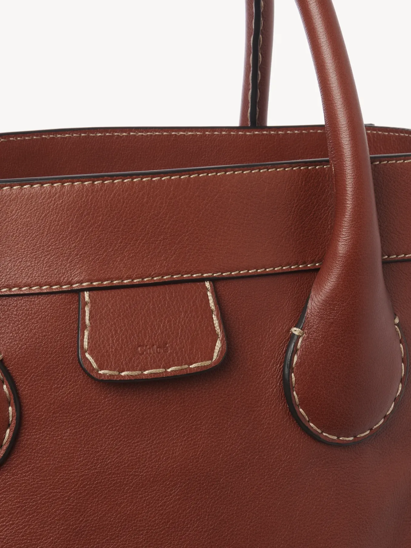 Sacs Cabas-Chloé Sac Cabas Edith Sepia Brown