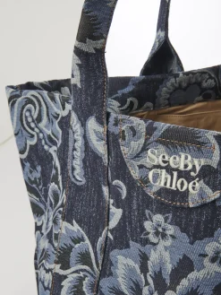 Sacs Cabas Et Paniers-Chloé Sac Cabas Laetizia Denim