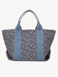 Sacs Cabas Et Paniers-Chloé Sac Cabas Laetizia Royal Navy