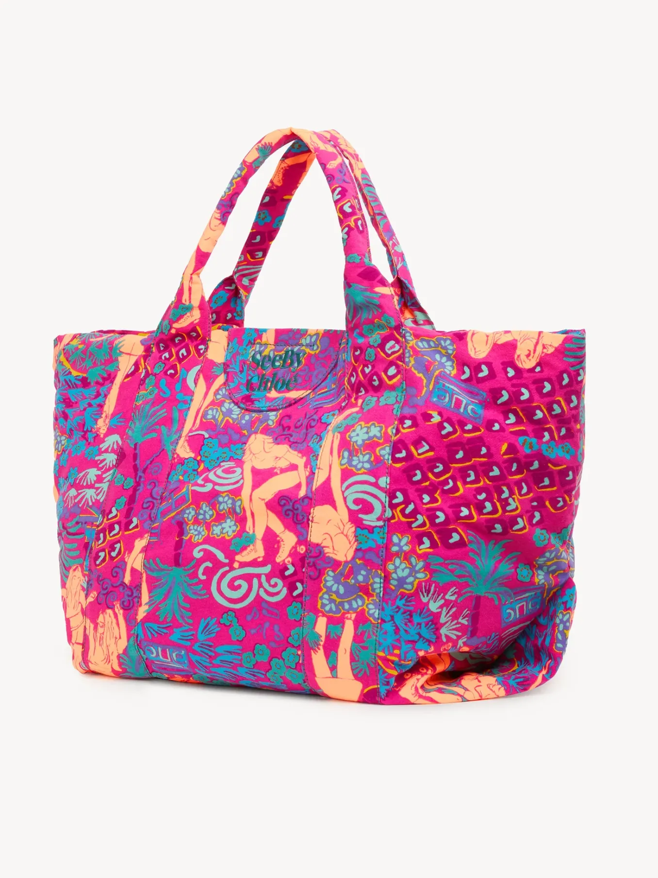 Sacs Cabas Et Paniers-Chloé Sac Cabas Laetizia Sunset Pink