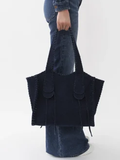 Sacs Cabas-Chloé Sac Cabas Mony Denim