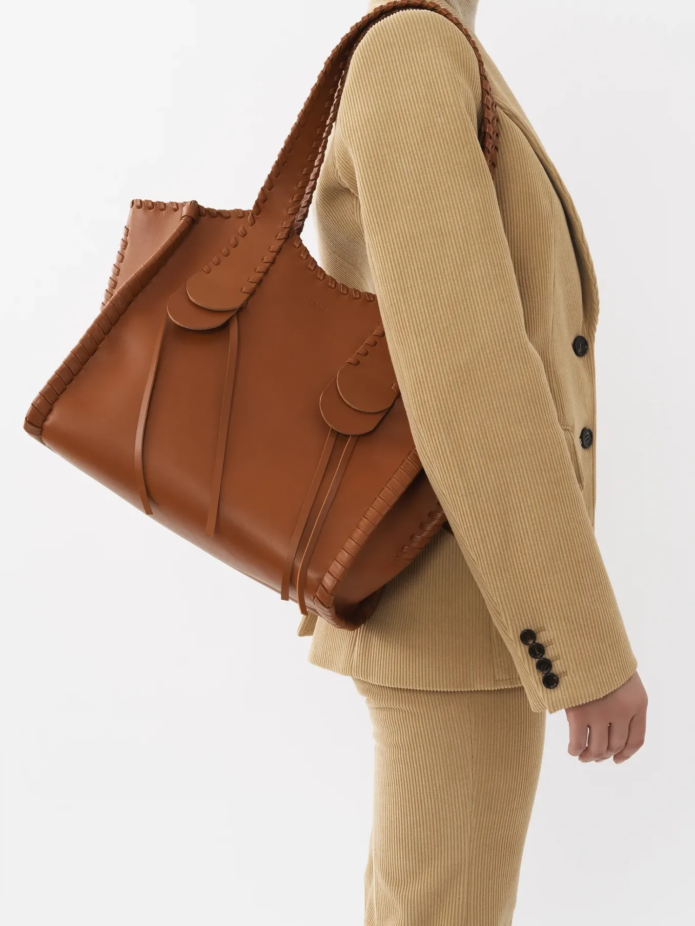 Sacs Cabas-Chloé Sac Cabas Mony Caramel