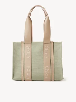 Sacs Cabas-Chloé Sac Cabas Woody Faded Green