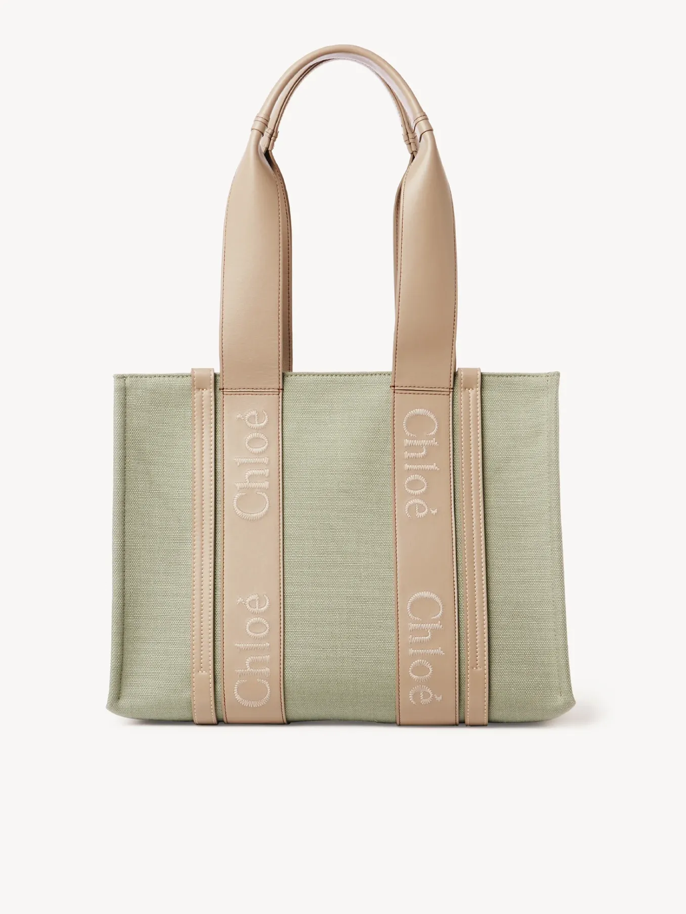 Sacs Cabas-Chloé Sac Cabas Woody Faded Green