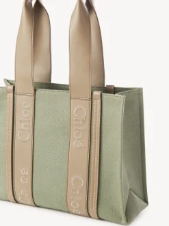 Sacs Cabas-Chloé Sac Cabas Woody Faded Green