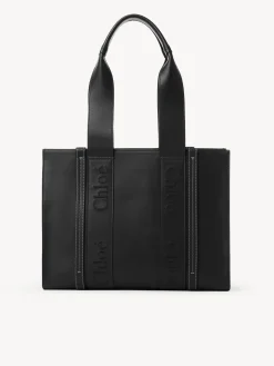 Sacs Cabas-Chloé Sac Cabas Woody Noir