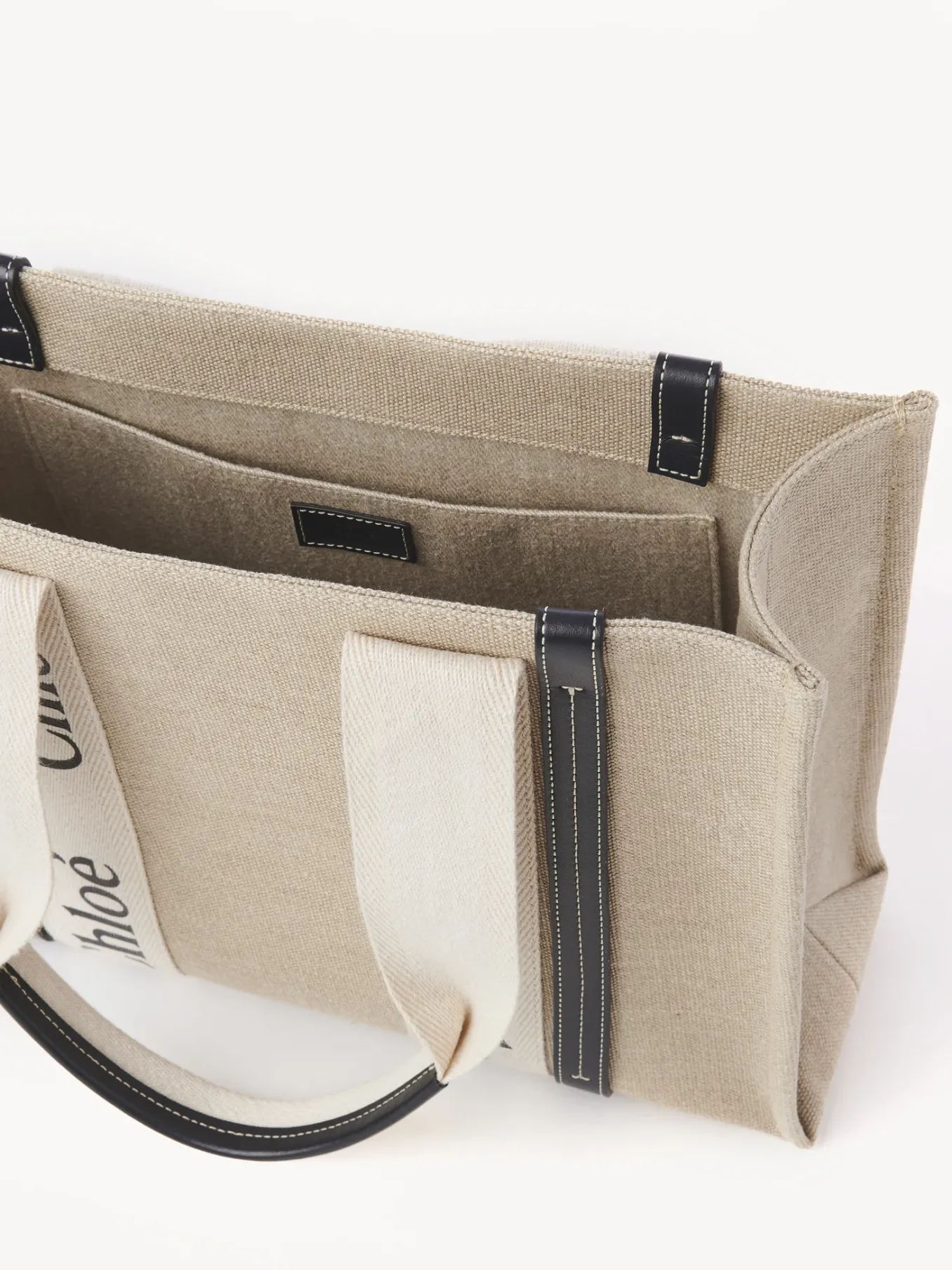 Sacs Cabas-Chloé Sac Cabas Woody White - Blue 1