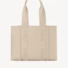 Sacs Cabas-Chloé Sac Cabas Woody Cement Pink