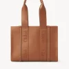 Sacs Cabas-Chloé Sac Cabas Woody Caramel