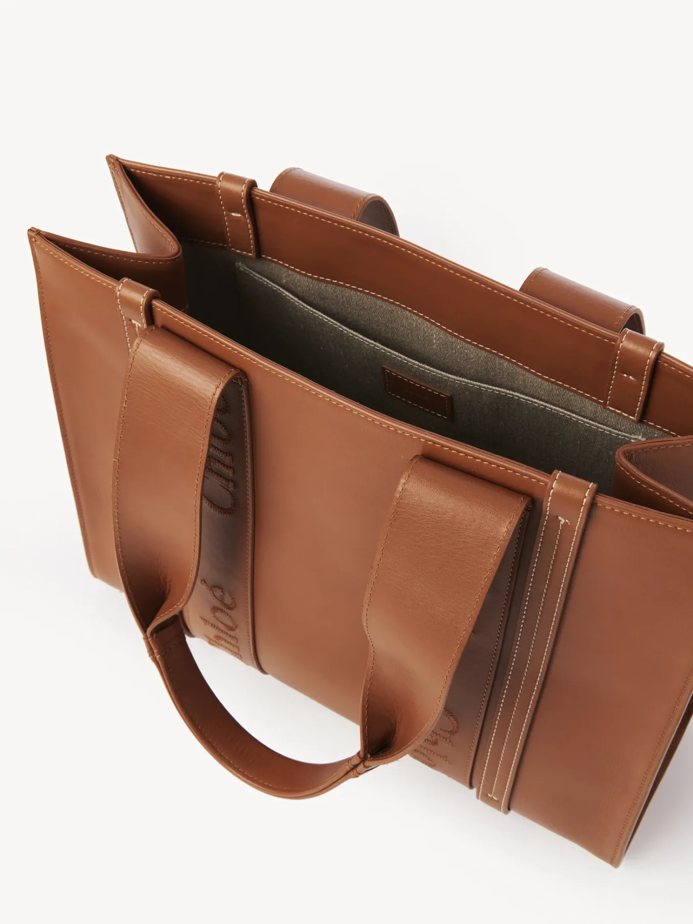 Sacs Cabas-Chloé Sac Cabas Woody Caramel