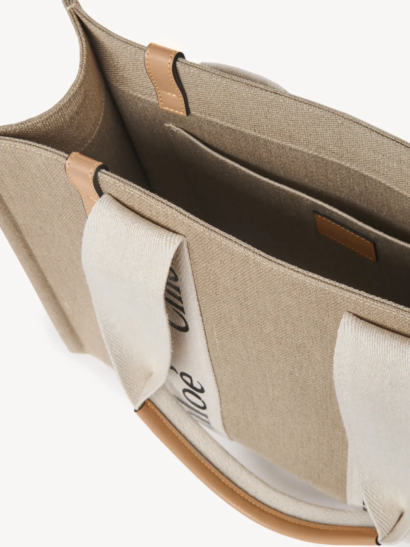 Sacs Cabas-Chloé Sac Cabas Woody White - Beige 1