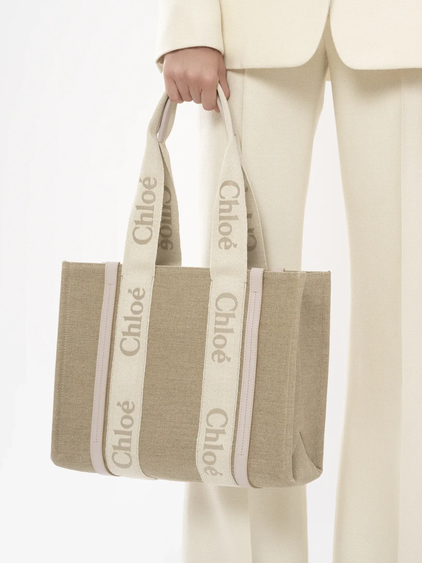 Sacs Cabas-Chloé Sac Cabas Woody Wild Grey