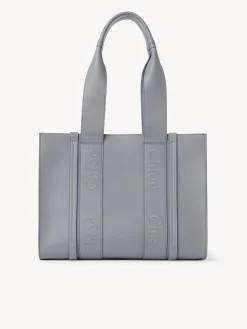 Sacs Cabas-Chloé Sac Cabas Woody Storm Blue