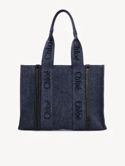 Sacs Cabas-Chloé Sac Cabas Woody Denim