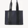 Sacs Cabas-Chloé Sac Cabas Woody Deep Denim