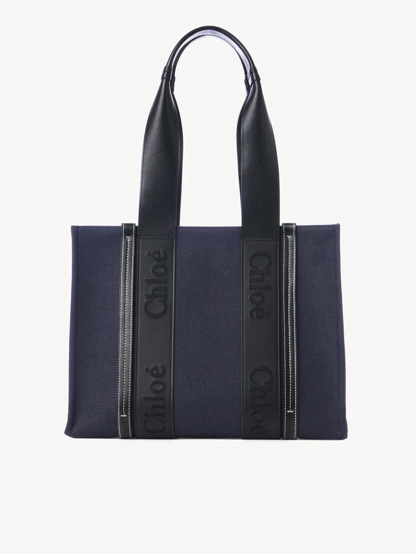 Sacs Cabas-Chloé Sac Cabas Woody Deep Denim