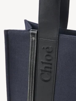 Sacs Cabas-Chloé Sac Cabas Woody Deep Denim