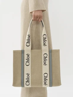 Sacs Cabas-Chloé Sac Cabas Woody Divine Grey