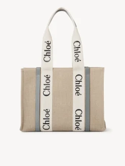 Sacs Cabas-Chloé Sac Cabas Woody Divine Grey