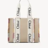 Sacs Cabas-Chloé Sac Cabas Woody Blanc