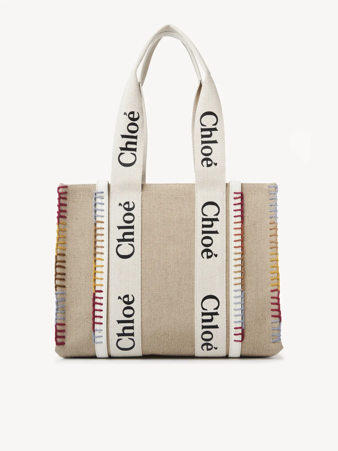 Sacs Cabas-Chloé Sac Cabas Woody Blanc