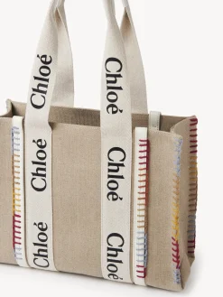 Sacs Cabas-Chloé Sac Cabas Woody Blanc