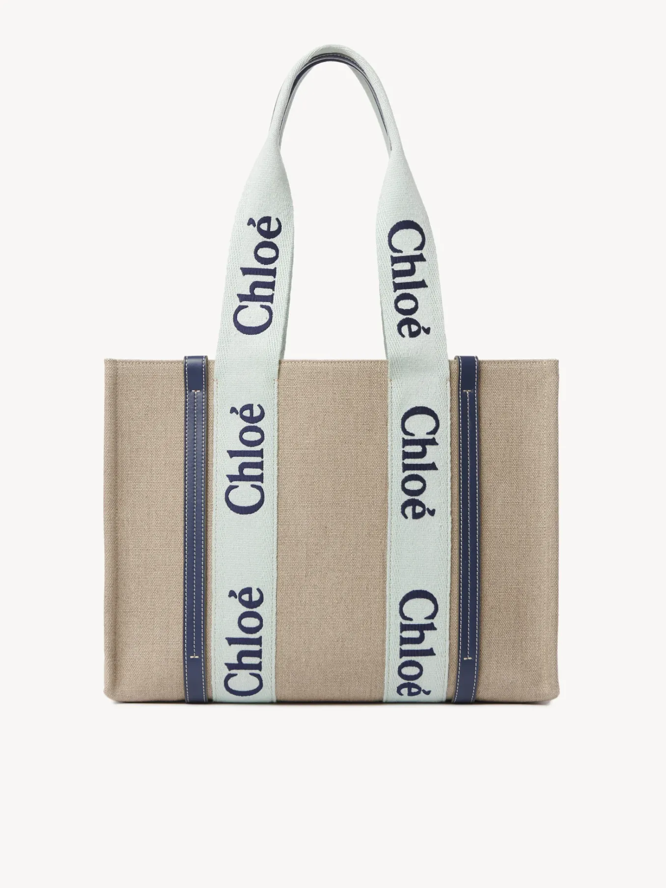 Sacs Cabas-Chloé Sac Cabas Woody Green - Blue 1