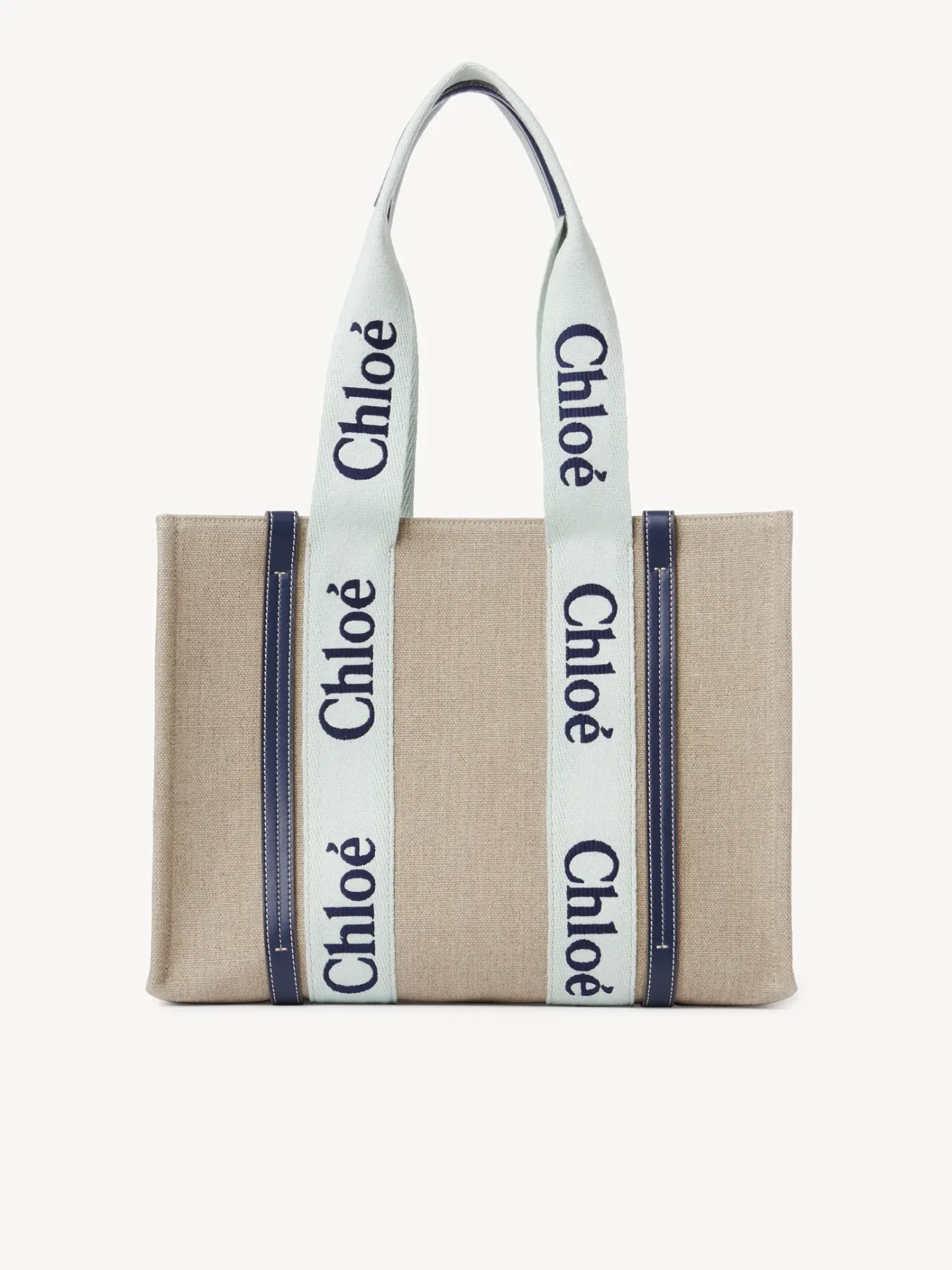 Sacs Cabas-Chloé Sac Cabas Woody Green - Blue 1
