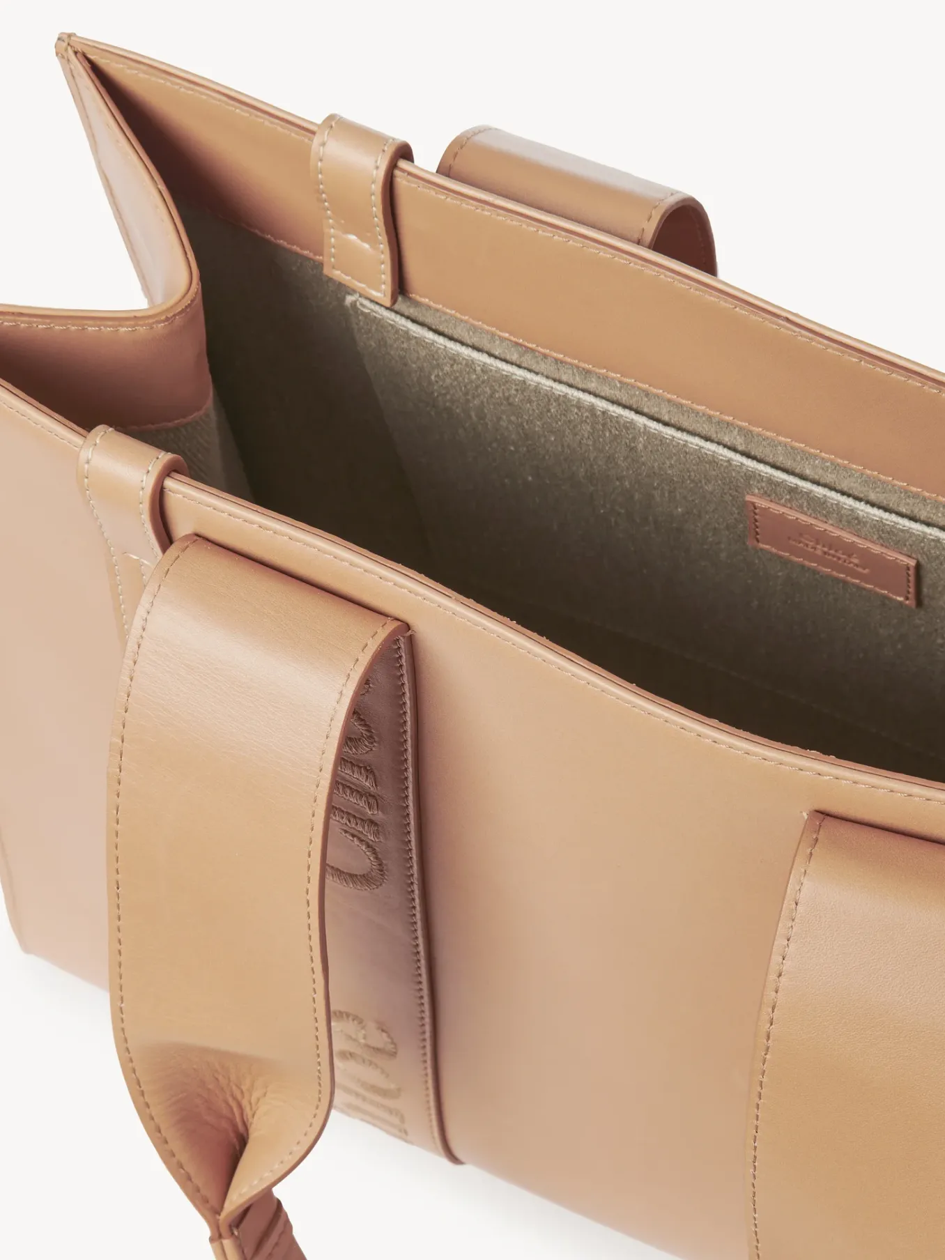 Sacs Cabas-Chloé Sac Cabas Woody Light Tan