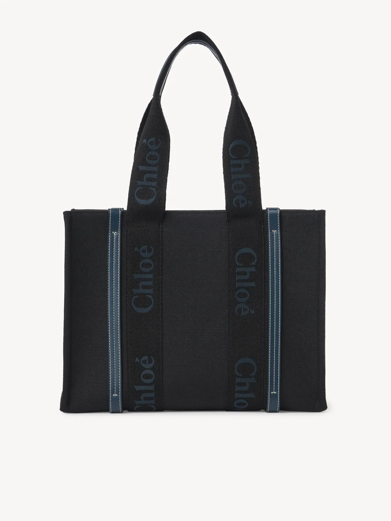 Sacs Cabas-Chloé Sac Cabas Woody Black - Green 1