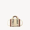Sacs À Bandoulière-Chloé Sac Cabas Woody Nano A Bandoulière Brown - Beige 1