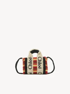 Sacs À Bandoulière-Chloé Sac Cabas Woody Nano A Bandoulière Multicolor Brown 1