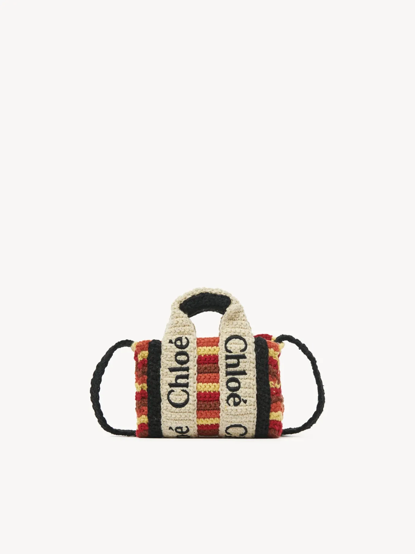 Sacs À Bandoulière-Chloé Sac Cabas Woody Nano A Bandoulière Multicolor Brown 1
