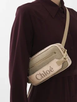Sacs À Bandoulière-Chloé Sac Ceinture Woody Blushy Beige