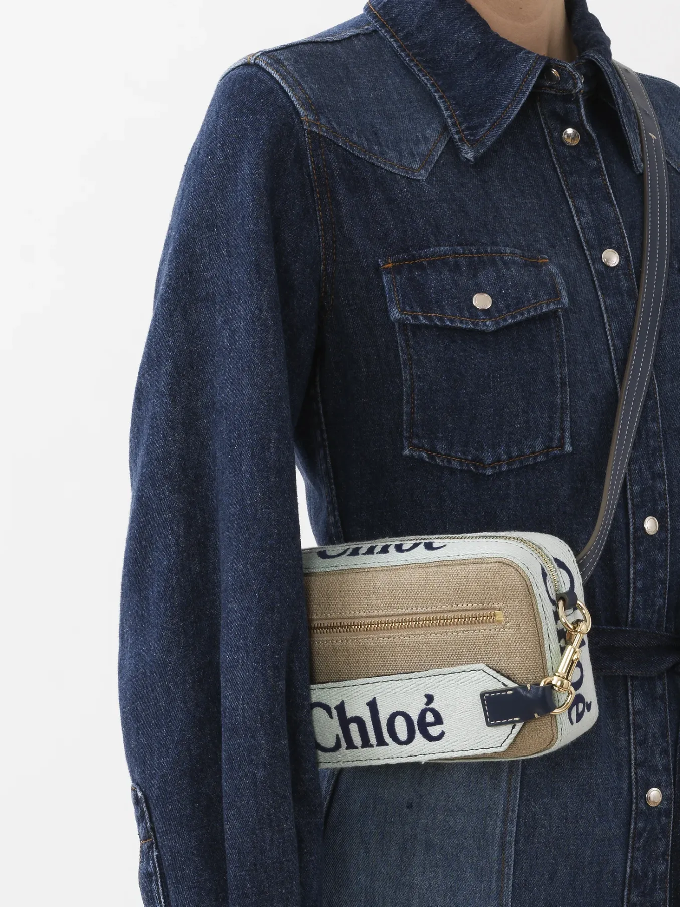 Sacs À Bandoulière-Chloé Sac Ceinture Woody Green - Blue 1
