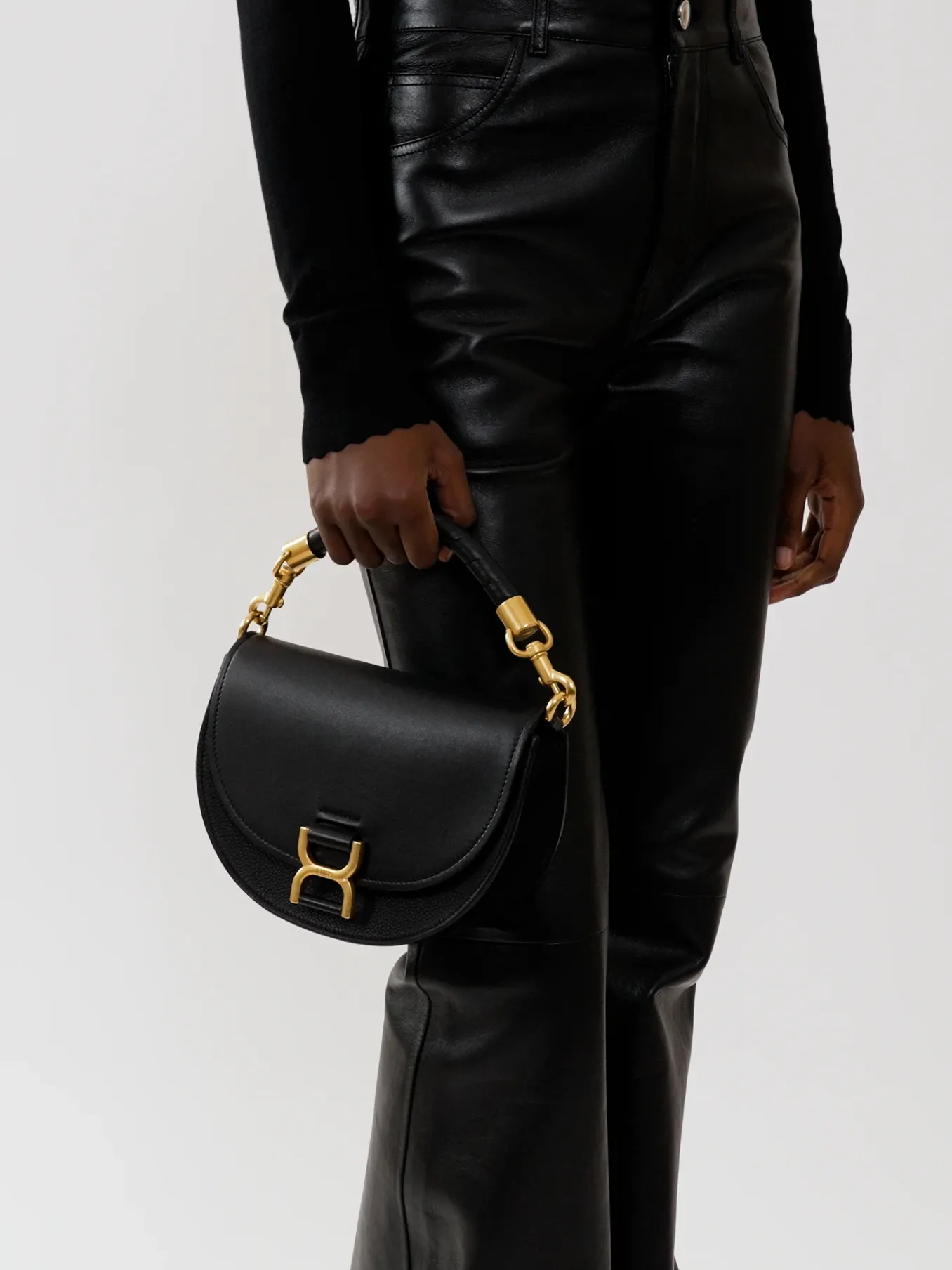 Sacs À Bandoulière-Chloé Sac Chaine Porte Épaule Marcie Noir